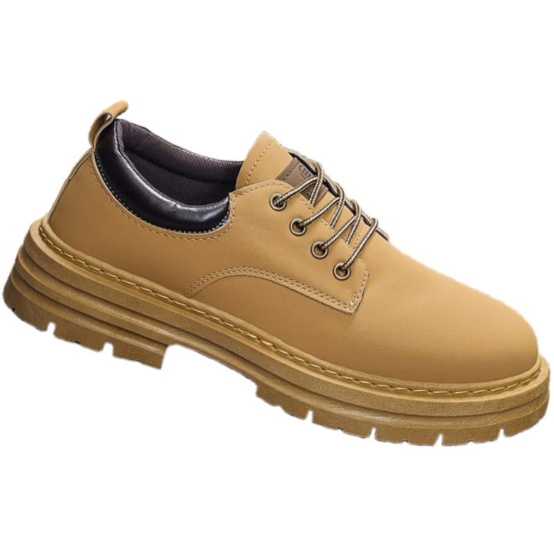 Men's Oxford Shoes - Casual lace-up Round-Toe Low-top, Durable PVC Sole, Suitable for Both Business and Casual wear, Suitable for All Seasons
