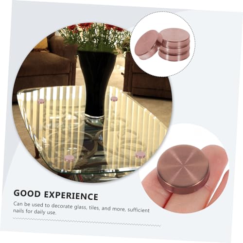 Homoyoyo 20 piezas Tapas decorativas para tornillos de acero inoxidable cubierta para tornillos espejo para fijación de vidrio acabado elegante miniatura 7