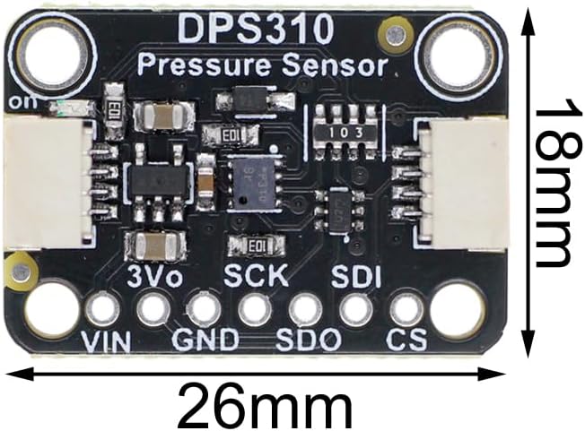 DONGKER DPS310 Atmospheric Pressure Sensor Module,300-1200hPa 3.3V 5V Sensor Module with Clearly Marked ‑40 to +85°C Temperature 300‑1200 hPa Pressure
