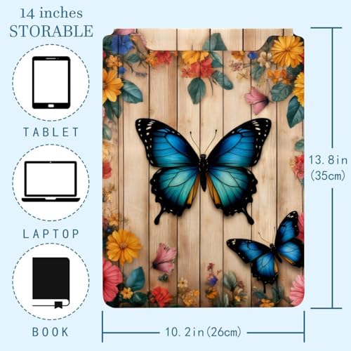 Funda para ordenador portátil de 35 x 25,9 cm ideal para cafeterías y teletrabajo azul 4