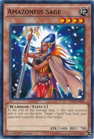 YU-GI-OH! - Amazoness Sage (YS14-ENA06) - Space-Time Showdown Power-Up Pack