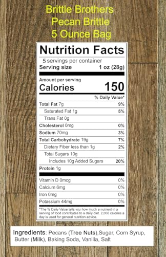 Brittle Brothers Pecan Brittle, 5 Ounce