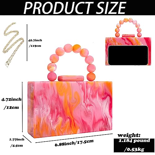 Image of Women Acrylic Clutch Purse Leopard Print Evening Bag Chain Formal Handbag Party Bridal Wedding Clutch Purse for Women