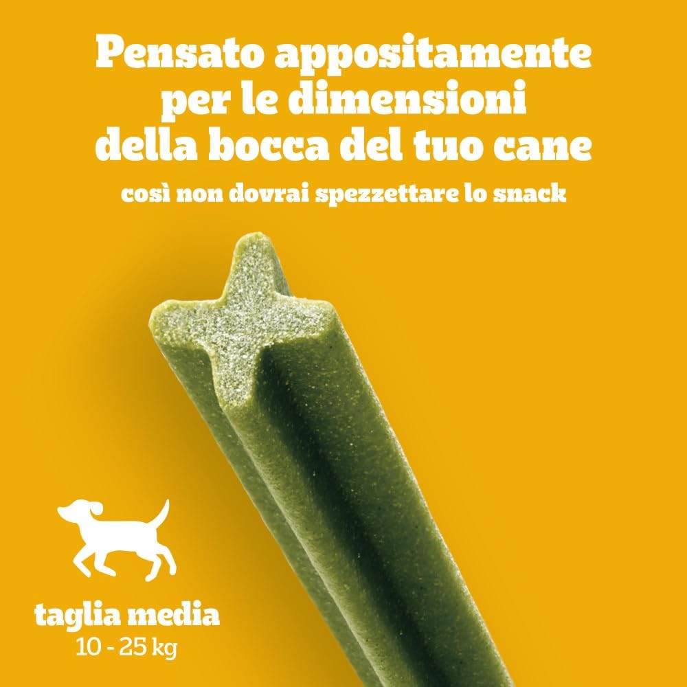 PEDIGREE DENTASTIX Fresh Snack quotidiani per cani taglia media, 14 Confezioni da 5 pezzi