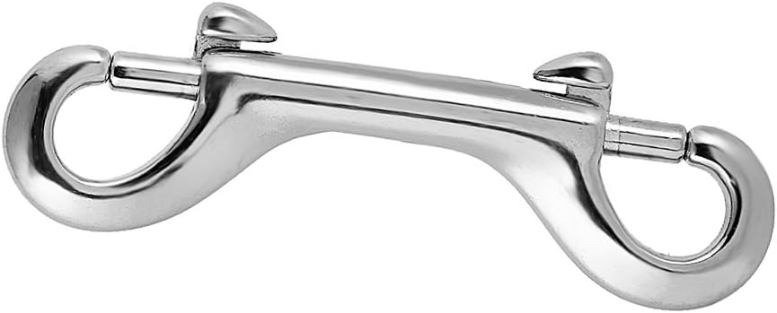 4x Scuba Dive Double Ended Snap Bolt Clip Buckle - 316 Stainless Steel - for Underwater Diving, Boating, Sailing