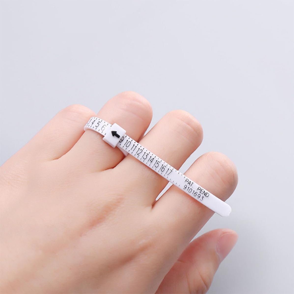12pcs Ring Sizer Measuring Tool, Easy Read PE Gauge