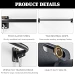 Stud‑Mounted Wall Pull Up Bar, Drill‑Required Chin‑Up Bar for Home Gym - Image 6