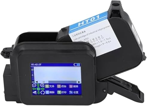 gernie Handheld Inkjet Printer, LED Touch Quick Drying Inkjet Coding Machine Multi Languages USB Mini Pocket Mobile Inkjet Printer with for Production Date Logo US