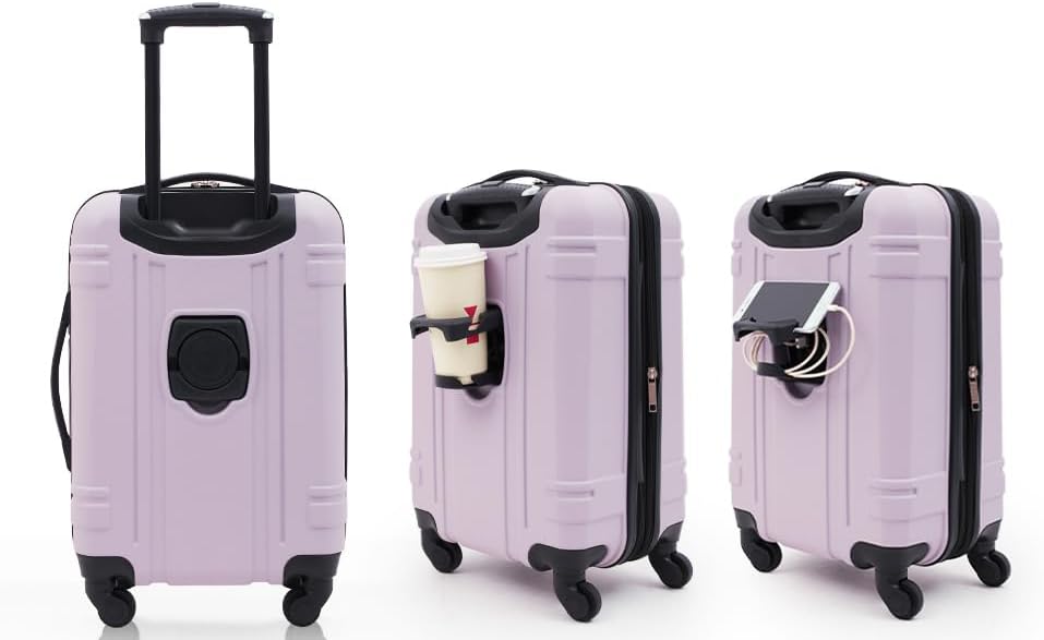 Wrangler 20" Astral Hardside Carry-On Luggage, Lilac - Image 2