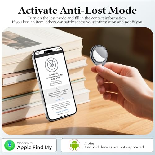 Image of Air Tracker Tags-4 Pack Work with Apple Find My (iOS Only) 100dB Sound
