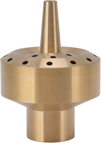 Miniatura 9 de Yctze Boquilla de fuente de agua, boquilla de fuente de latón, cabezal rociador de columna para estanque de jardín (G1 en 5.3 in)