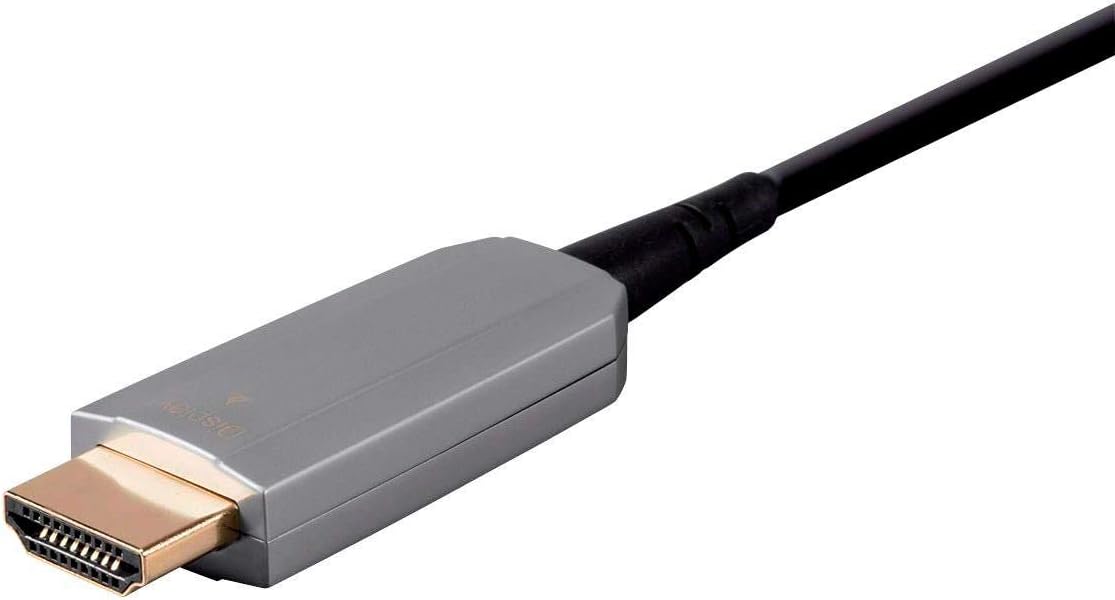 Monoprice 4K High Speed Fiber Optic HDMI Cable - 4K@60Hz, 18Gbps, HDR, Active Optical Cable (AOC), CMP Rated, 20ft, Black