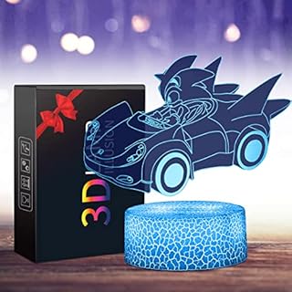 GUOTOPJIA 3D Anime Night Light Toy, Suitable for Children's Room Home Decoration, 16 Color Changes with Remote Control&Touch, Birthday Gifts for Boys and Girls