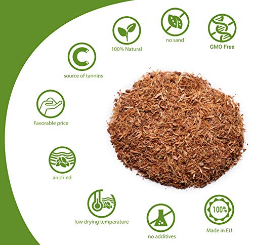 Eichenrinde |geschnitten| sorgfältig verarbeitet, 1KG Quercus Cortex