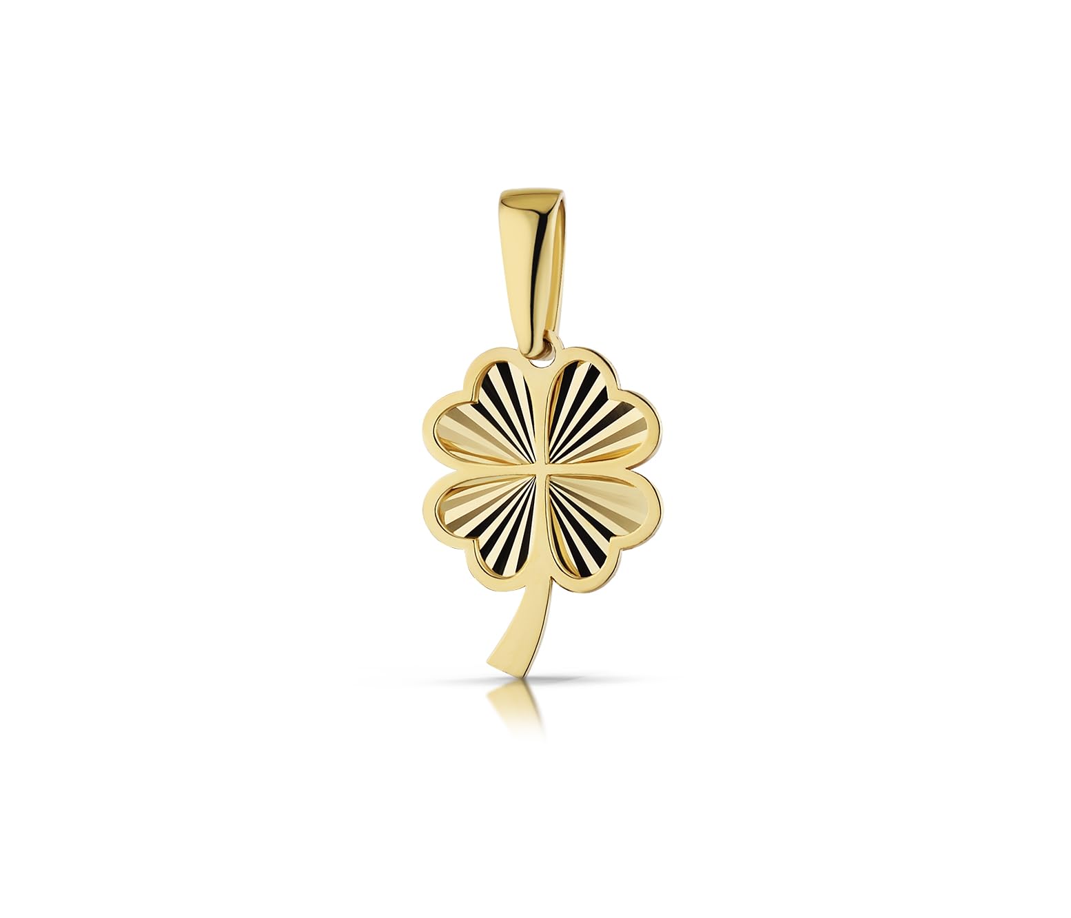 LAMUR Gold Anhänger 585 Damen – Eleganter 14K Echtgold Schmuck Anhänger für Halskette – Zeitloser Goldschmuck Geschenk für Frauen