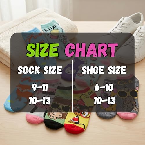 Image of Tipi Toe Women's 20 Pack Colorful Low Cut Socks - Lightweight, Breathable Design for All-Day Comfort Sizes 9-11 /10-13