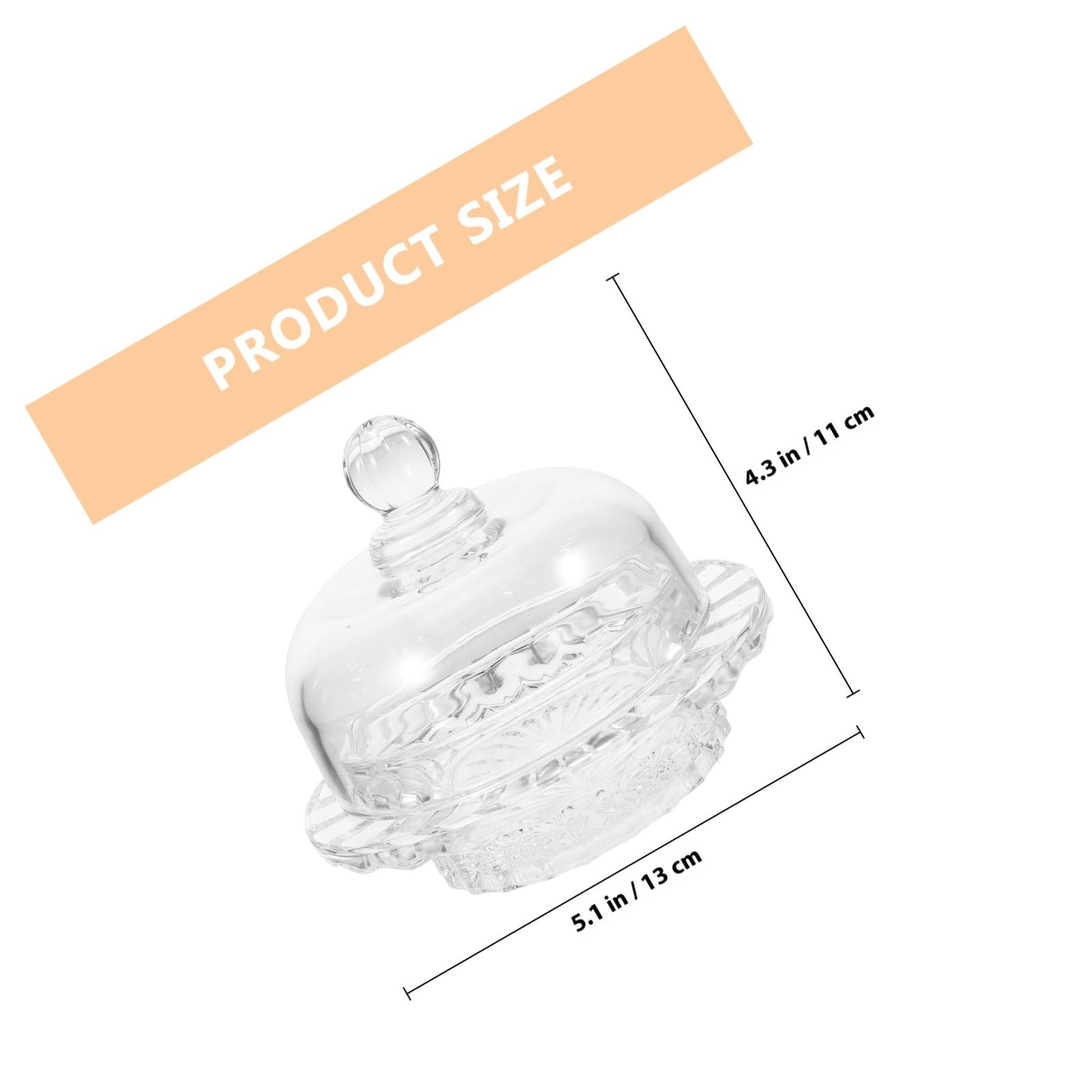 Tarro de Cristal Pequeño con Tapa Hermética Recipiente Transparente para Dulces y Aperitivos Bote Multifuncional para Almacenar Alimentos Secos Cocina y Hogar Vidrio Resistente
