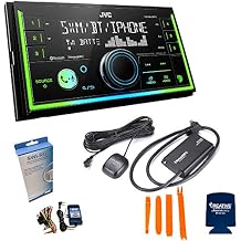 JVC KW-X840BTS 2-Din Digital Media Receiver Compatible with SXV300 SiriusXM Tuner, BT, Amazon Alexa and SWI-RC Adapter