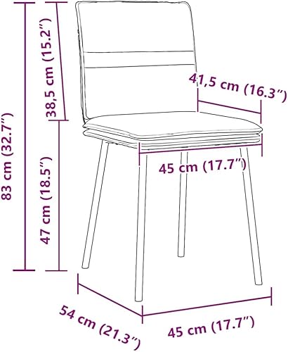 Miniatura 2 de Modern Black Velvet Dining Chair Set of 4, Compact Rectangular Design for Small Spaces, Sturdy Metal Frame and Plush Seating for Dining Room Kitchen