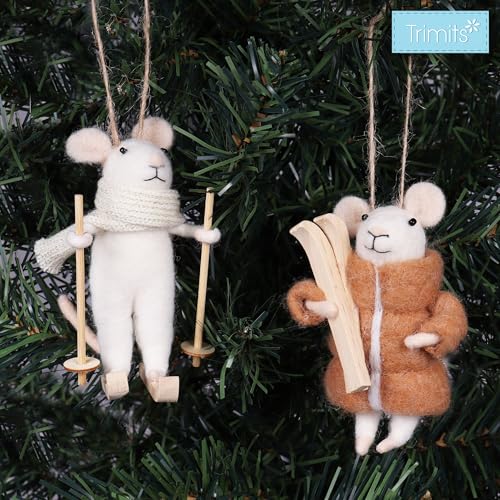 Miniatura 8 de Trimits Kit De Manualidades Kit De Fieltro De Aguja Con Instrucciones Y Fieltro De Lana - Adornos Navideños, Decoraciones Para El Árbol De Navidad, Regalos Caseros