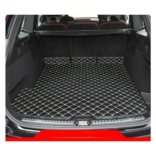 DZSDKHLFJ Boot Liner For VOLVO XC90 2015-2025 Custom Car Trunk Main Mats Waterproof Anti Scratch Carpet Interior Accessories Boot Liner Mat Carpet(Black beige)