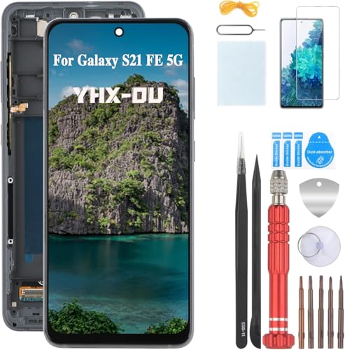 Solution écran tactile noir Samsung S21 FE 5G remplacement G990W