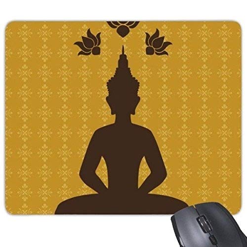 YENDOSTEEN Yanteng Kingdom of Thailand Thai Traditional Customs Culture Buddhism Buddha Statue Art Illustration Rectangle Mousepad Game Mouse Pad (Buddhas Mouse Pad)