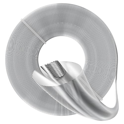Forever Speed Hilo de Desbrozadora 2.4mm x 50m, Acero Universal Reforzado, Resistente al Desgaste