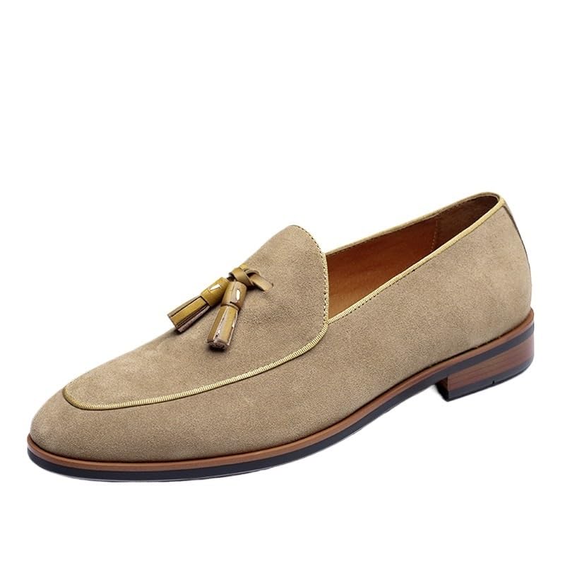 Mens Tassel Loafers Dress Shoes Tuxedo Walking Shoes for Work Office Dress Outdoor