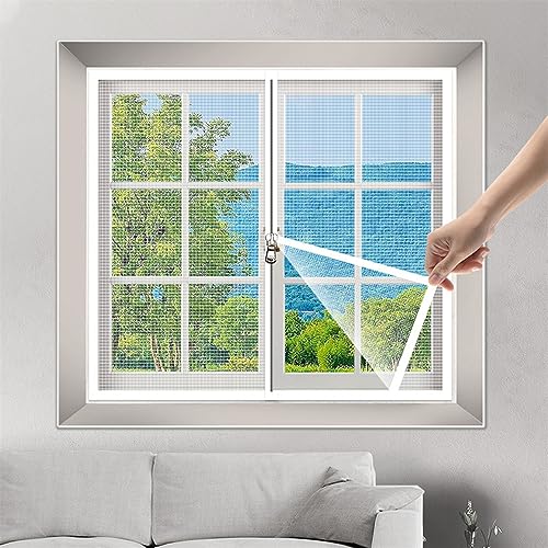 Catálogo para Comprar On-line Mosquiteras que Puedes Comprar On-line. 49 Mosquiteras para Ventanas, 120x150cm Mosquitero de Ventana, Mosquitero para Ventana con Cinta Adhesiva, (Blanco 120x150cm)