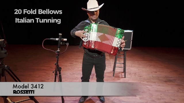 Amazon.com: Rossetti 34 Button Accordion 12 Bass 3 Switches GCF