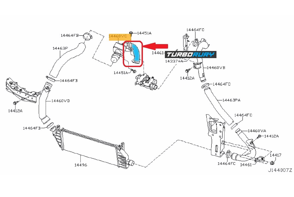 Tubo Aria Di Carica Per Nissan Micra III 1.5 DCi - Ricambio Compatibile 800365810D - Foto 3