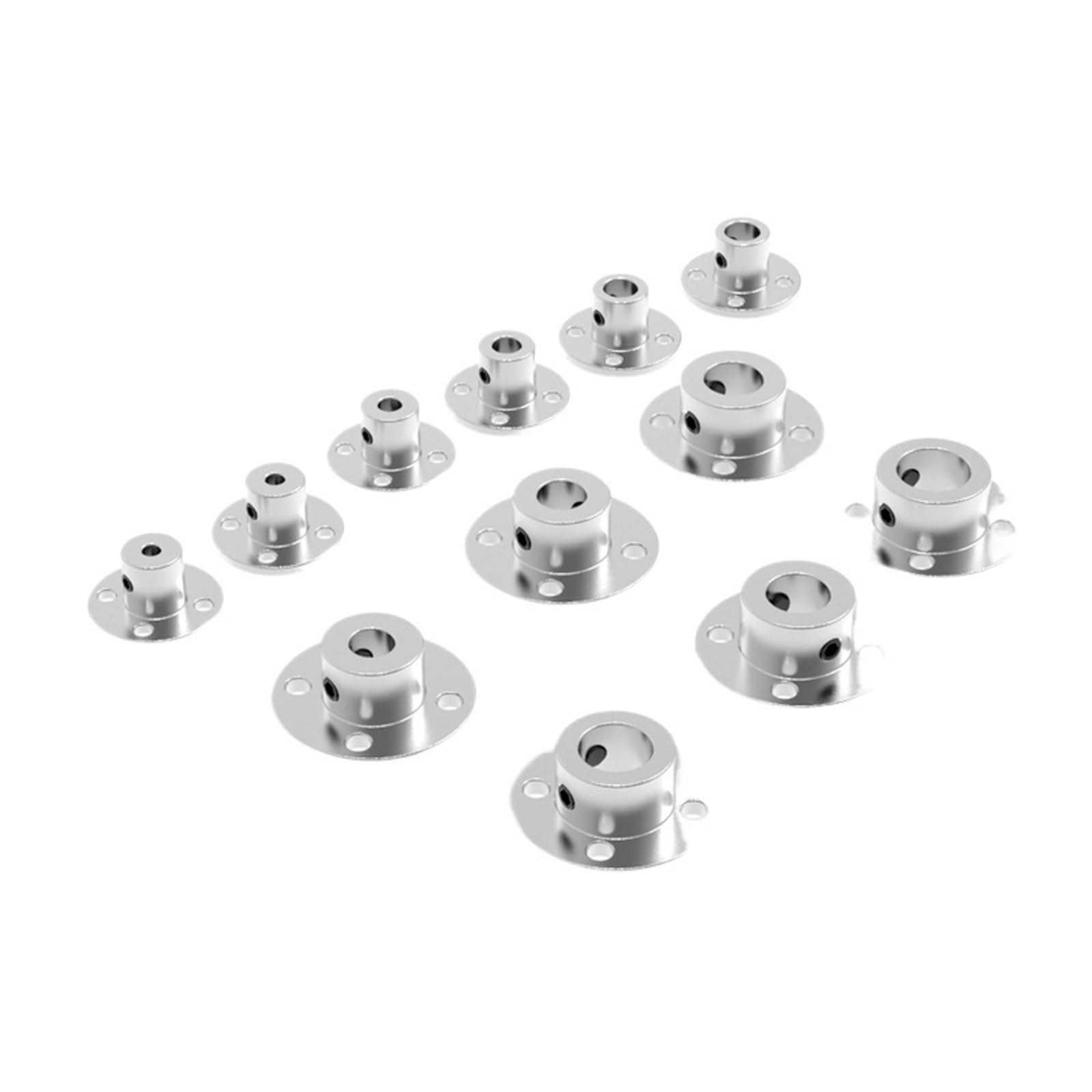 2mm/3mm/3.17mm/4mm/5mm/6mm/6.35mm/7mm/8mm/10mm/11mm/12mm/14mm Rigid Flange Coupling Motor Guide Shaft Coupler Motor Connector(5mm)