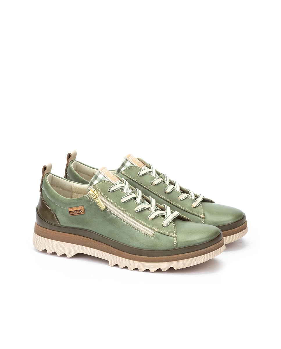 Pikolinos Zapatos Mujer Cordones Y Cremallera Vigo Cuero