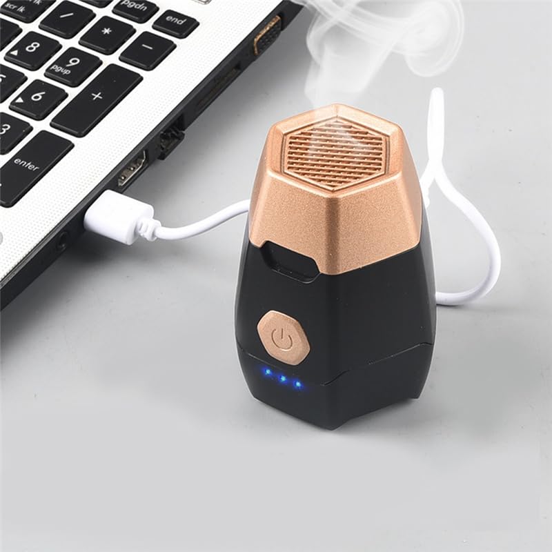 Bruciatore di incenso USB, diffusore elettronico arabo Bakhoor, portatile, per musulmani, per uso domestico, nero