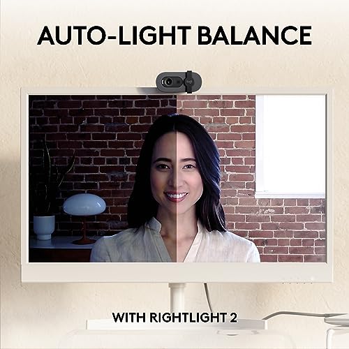 Image of Logitech Brio 105 Full HD 1080p Business Webcam with Auto-Light Balance, USB-A, Privacy Shutter, Easy Set-Up, Compatible with Windows, macOS, ChromeOS