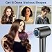 Hair Dryer ，Ionic Hair Dryers for Women/Man,110, 000 RPM Professional HD Display High-Speed Blow Dryer, Fast Drying Cool&Hot Air Hair Dryer,400 Million Plasma Low Noise Hairdryer with Magnetic Nozzle
