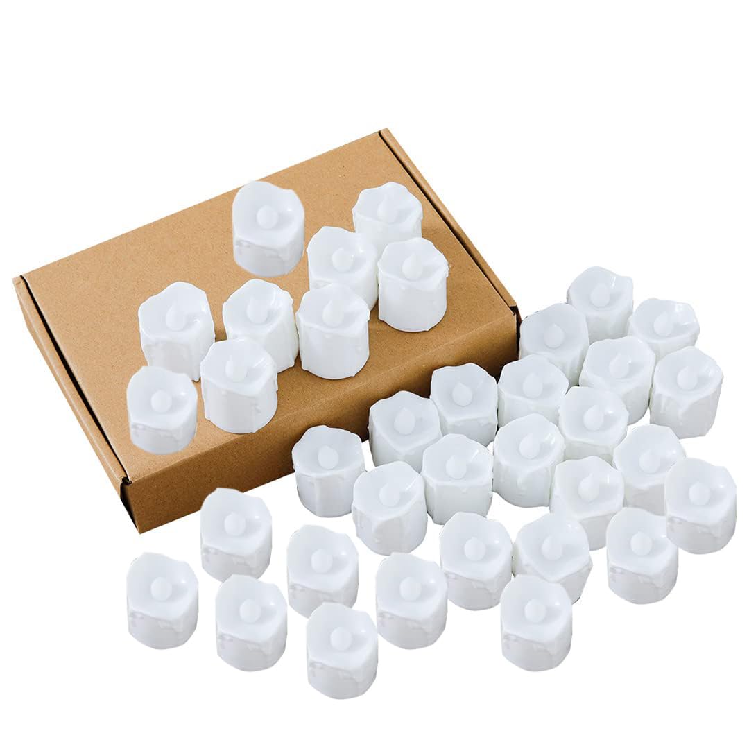 Kuber Industries LED Candles for Home Decoration|Battey Operated|Yellow Light|Safe & Easy to Maintain|Diwali Lights for Decoration,Along with Festivities & Parties|B0-001,Set of 24,(White)(Pack of 3)-picture-13
