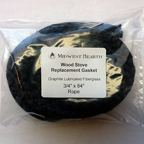 image for Midwest Hearth Wood Stove Replacement Gasket for Woodburning Stoves - 