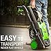 Greenworks 1700 PSI 1.2 GPM Pressure Washer (Upright Hand-Carry) PWMA Certified