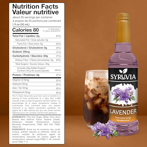 Syruvia Lavender Coffee Syrup