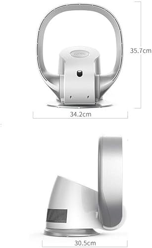 Miniatura 3 de Ventilador de refrigeración oscilante sin aspas, ultra silencioso para pisoescritoriopared multiplicador de aire con control remoto y temporizador
