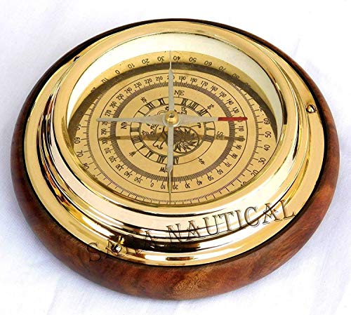 Arsh Nautical Brass Magnifying/Navigational/Magnetic 6\" Sailing Ship/Boat Desk Compass