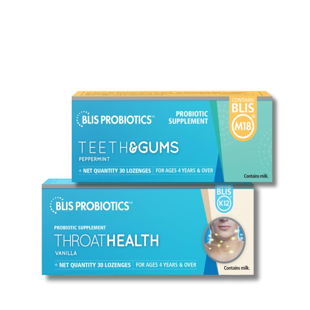 BLIS ThroatHealth Teeth Gums Probiotics - 60 Piece Assortment