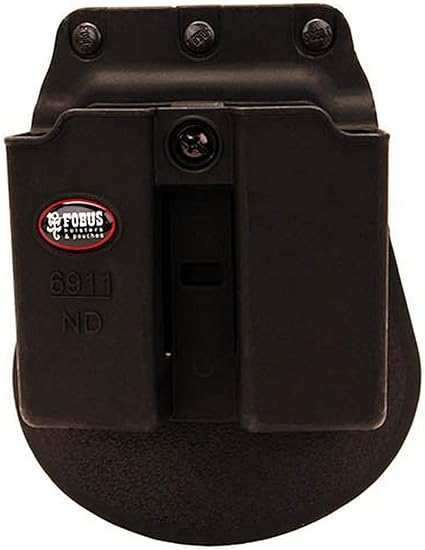 Amazon Com Fobus Paddle 22 380 Single Stack Double Magazine Pouch Ambi 6911ndp Sports Outdoors