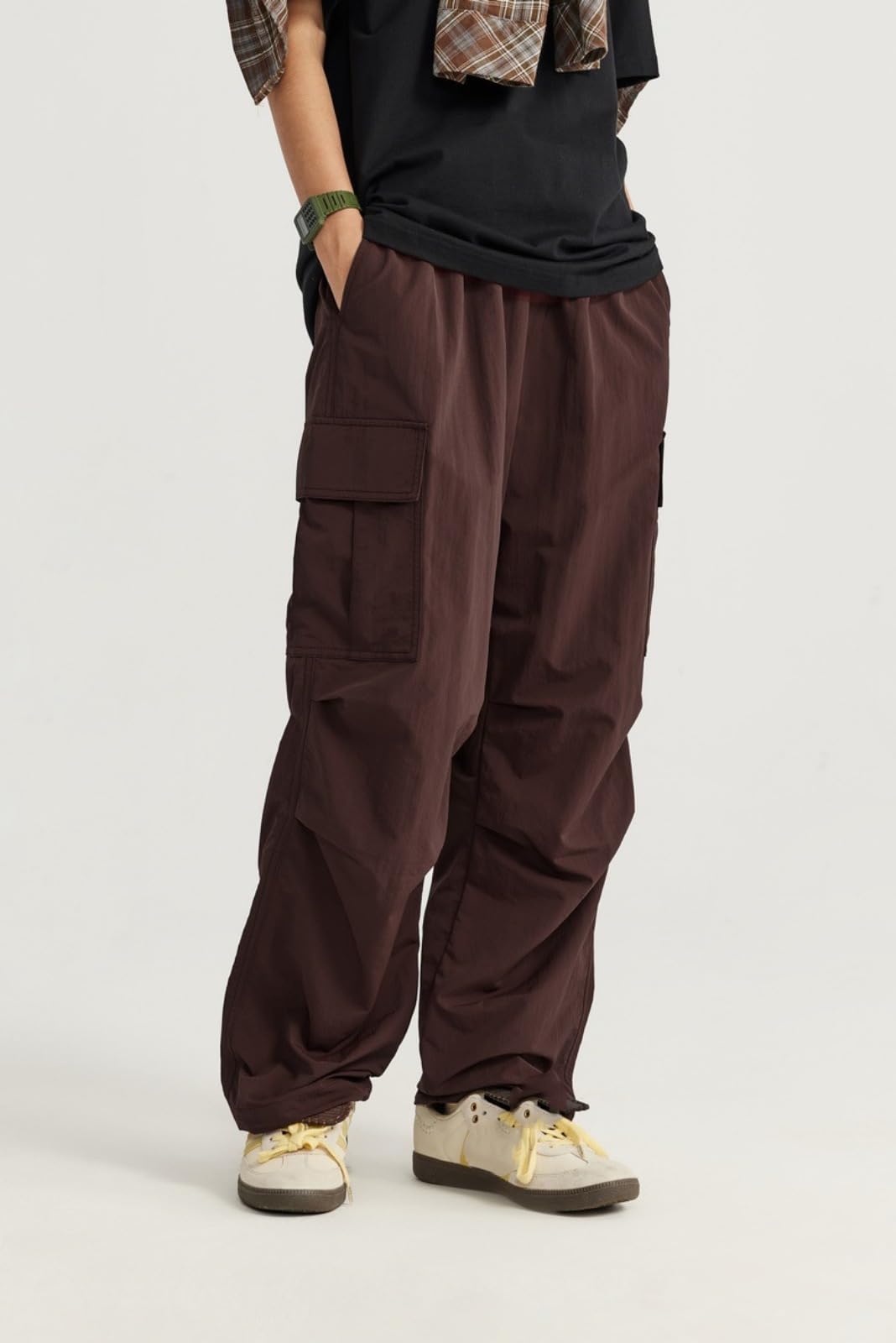 Pantaloni Lisci Elasticizzati Giapponesi Primavera ed Estate Casual da Uomo