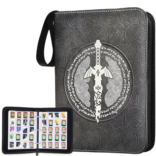 LuxVrilian Album da collezione per carte Amiibo, 400 carte collezione album porta per gioco Amiibo Mini NFC Switch (3,8 x 3,3 cm)