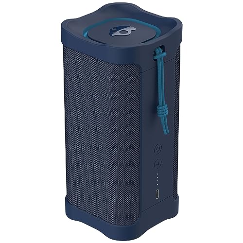 Image of Skullcandy Terrain XL Wireless Bluetooth Speaker - IPX7 Waterproof Portable Speaker, 18 Hour Battery, Nylon Wrist Wrap, True Wireless Stereo (Navy)
