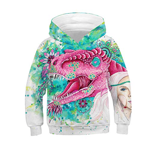 Jan STORE Teen Kids Boy&Girl Halloween Horror 3D Digital Print Pullover Hoodie Hooded