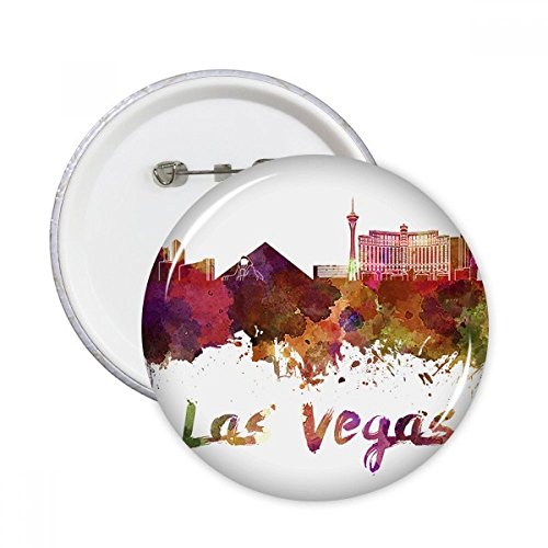 Badge rond Las Vegas pour customiser une veste basique lot 5pcs XXL